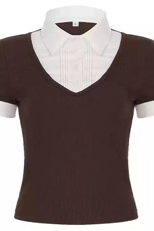 Cute Everyday Outfits, Outfit Inspo Casual Gossip Goes Around Layered Collar Shirt