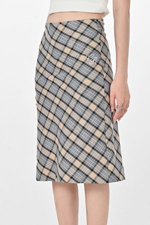 Cute Everyday Outfits, Outfit Inspo Casual Gossip Goes Around Plaid Midi Skirt