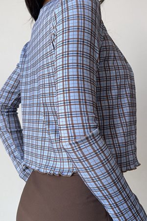 Cute Everyday Outfits, Outfit Inspo Casual Gossip Goes Around Plaid Top + Cardigan Set