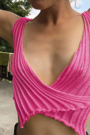 Cute Everyday Outfits, Outfit Inspo Casual Gradient Crochet Top