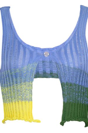 Cute Everyday Outfits, Outfit Inspo Casual Gradient Crochet Top