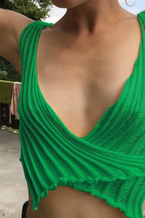 Cute Everyday Outfits, Outfit Inspo Casual Gradient Crochet Top