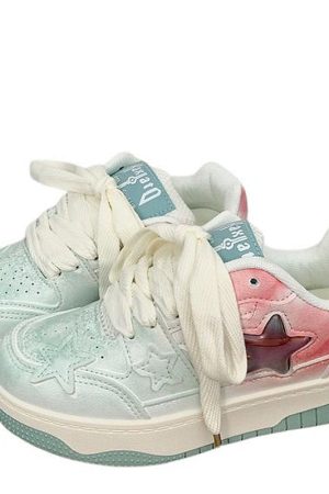 Cute Everyday Outfits, Outfit Inspo Casual Gradient Star Aesthetic Sneakers