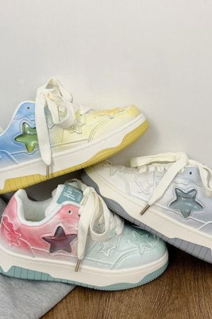 Cute Everyday Outfits, Outfit Inspo Casual Gradient Star Aesthetic Sneakers