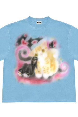 Cute Everyday Outfits, Outfit Inspo Casual Graffiti Dreams Cat Shirt