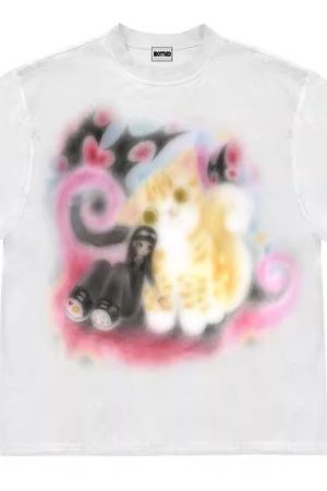 Cute Everyday Outfits, Outfit Inspo Casual Graffiti Dreams Cat T-Shirt