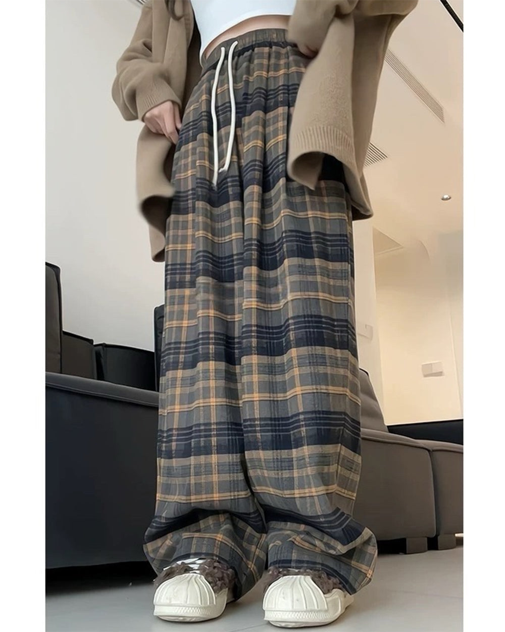 Cute Everyday Outfits, Outfit Inspo Casual Grandma Aesthetic Cozy Plaid Trousers Cute Everyday Outfits, Outfit Inspo Casual Grandma Aesthetic Cozy Plaid Trousers