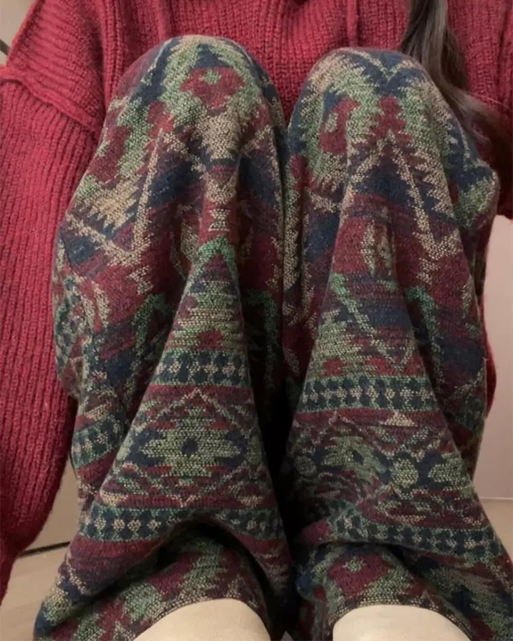 Cute Everyday Outfits, Outfit Inspo Casual Grandma Aesthetic Patterned Pants Cute Everyday Outfits, Outfit Inspo Casual Grandma Aesthetic Patterned Pants