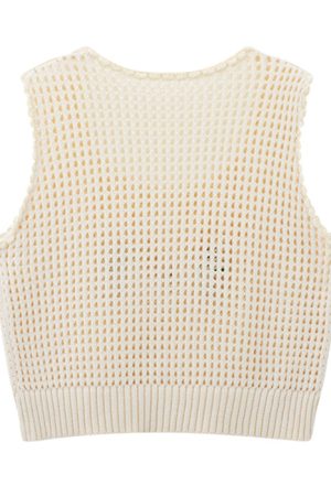 Cute Everyday Outfits, Outfit Inspo Casual Grandmacore Cropped Knit Vest