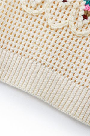 Cute Everyday Outfits, Outfit Inspo Casual Grandmacore Cropped Knit Vest