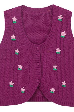 Cute Everyday Outfits, Outfit Inspo Casual Grandmacore Knit Vest