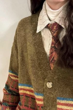 Cute Everyday Outfits, Outfit Inspo Casual Grandpa Aesthetic Oversized Cardigan