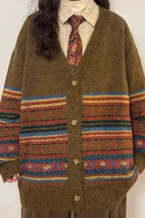 Cute Everyday Outfits, Outfit Inspo Casual Grandpa Aesthetic Oversized Cardigan