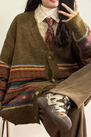 Cute Everyday Outfits, Outfit Inspo Casual Grandpa Aesthetic Oversized Cardigan