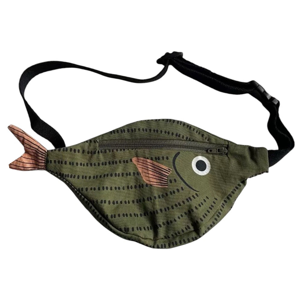 Cute Everyday Outfits, Outfit Inspo Casual Green Fish Waist Bag