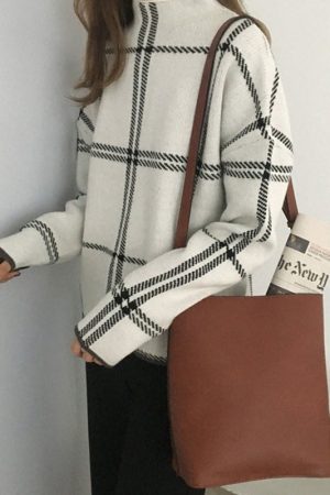 Cute Everyday Outfits, Outfit Inspo Casual Grid Lounge Sweater