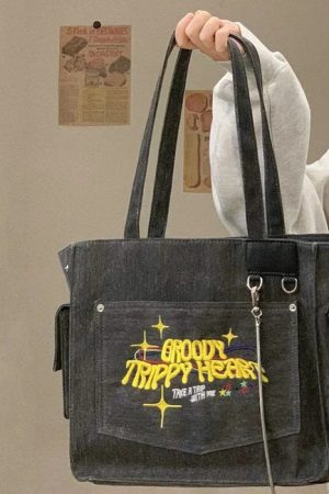 Cute Everyday Outfits, Outfit Inspo Casual Groovy Trippy Heart Tote Bag