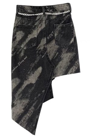 Cute Everyday Outfits, Outfit Inspo Casual Grunge Aesthetic Asymmetric Skirt