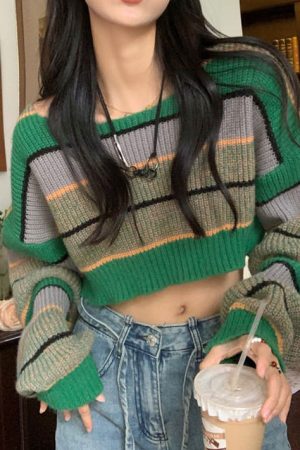 Cute Everyday Outfits, Outfit Inspo Casual Grunge Aesthetic Crop Sweater