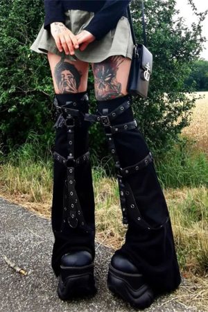 Cute Everyday Outfits, Outfit Inspo Casual Grunge Aesthetic Flare Leg Warmers