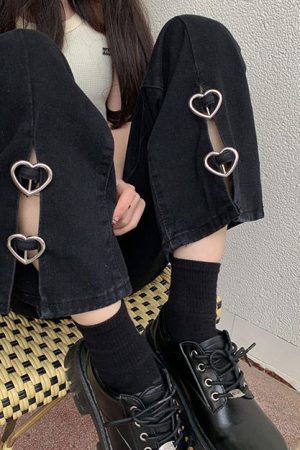 Cute Everyday Outfits, Outfit Inspo Casual Grunge Aesthetic Flare Slit Jeans