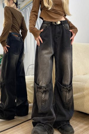 Cute Everyday Outfits, Outfit Inspo Casual Grunge Aesthetic Knee Buckle Jeans