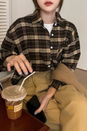 Cute Everyday Outfits, Outfit Inspo Casual Grunge Aesthetic Plaid Shirt