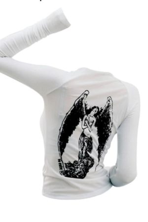 Cute Everyday Outfits, Outfit Inspo Casual Grunge Angel Back Top