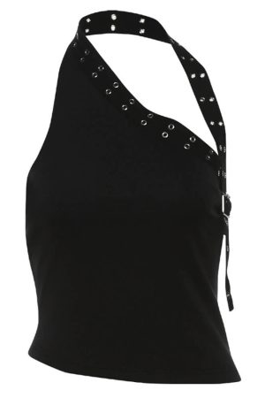 Cute Everyday Outfits, Outfit Inspo Casual Grunge Asymmetric Top & Mini Shorts Co-Ord