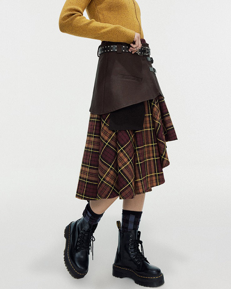 Cute Everyday Outfits, Outfit Inspo Casual Grunge Asymmetrical Plaid Skirt Cute Everyday Outfits, Outfit Inspo Casual Grunge Asymmetrical Plaid Skirt