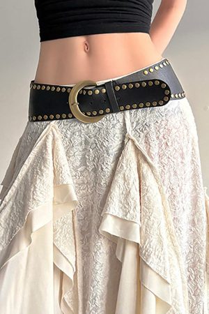 Cute Everyday Outfits, Outfit Inspo Casual Grunge Double Rivet Belt
