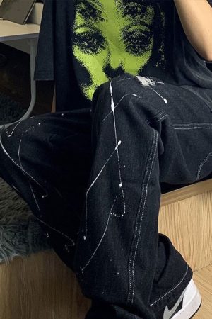 Cute Everyday Outfits, Outfit Inspo Casual Grunge Ghost Face Graphic T-Shirt