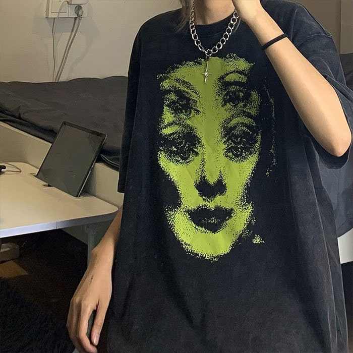 Cute Everyday Outfits, Outfit Inspo Casual Grunge Ghost Face Graphic T-Shirt Cute Everyday Outfits, Outfit Inspo Casual Grunge Ghost Face Graphic T-Shirt