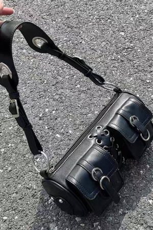 Cute Everyday Outfits, Outfit Inspo Casual Grunge Lace Up Underarm Bag