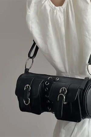 Cute Everyday Outfits, Outfit Inspo Casual Grunge Lace Up Underarm Bag