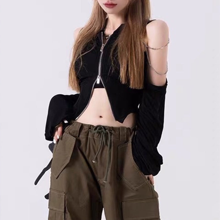 Cute Everyday Outfits, Outfit Inspo Casual Grunge Long Sleeve Chain Top Cute Everyday Outfits, Outfit Inspo Casual Grunge Long Sleeve Chain Top