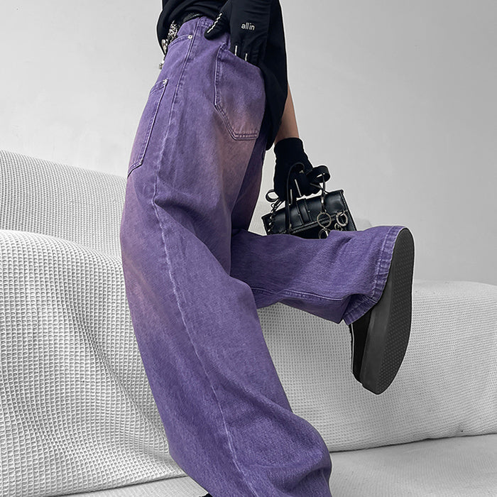 Cute Everyday Outfits, Outfit Inspo Casual Grunge Purple Baggy Jeans Cute Everyday Outfits, Outfit Inspo Casual Grunge Purple Baggy Jeans
