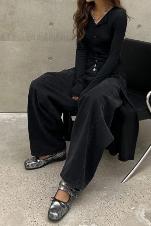 Cute Everyday Outfits, Outfit Inspo Casual Grunge Sleaze Ballet Flats