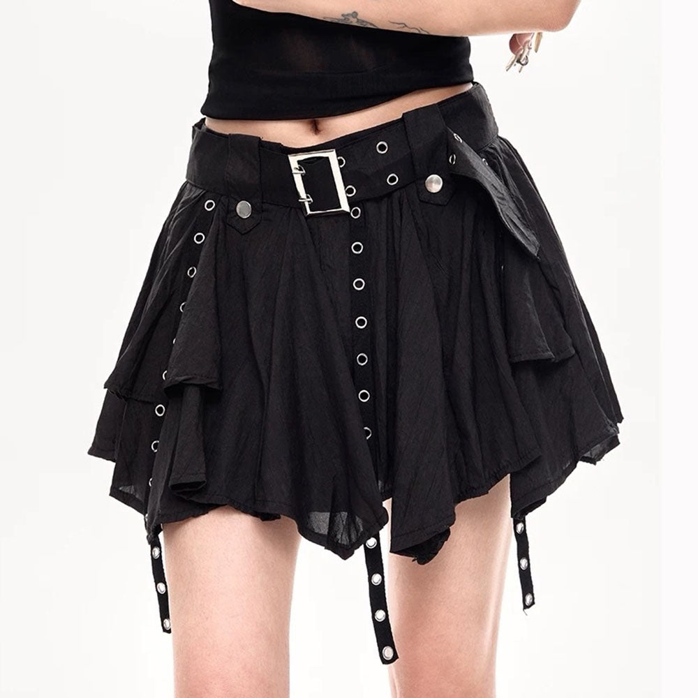 Cute Everyday Outfits, Outfit Inspo Casual Grunge Sleaze Layered Mini Skirt
