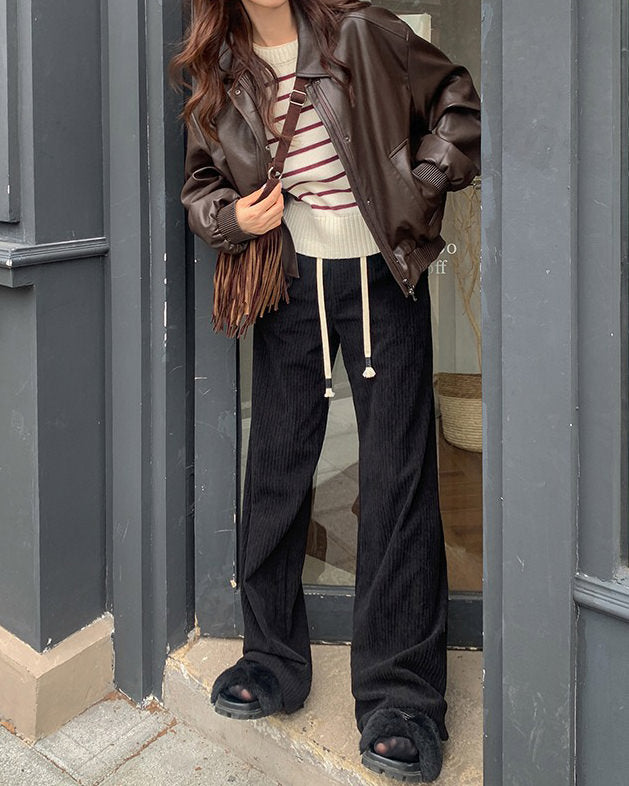 Cute Everyday Outfits, Outfit Inspo Casual Grunge Sleaze Leather Bomber Jacket Cute Everyday Outfits, Outfit Inspo Casual Grunge Sleaze Leather Bomber Jacket