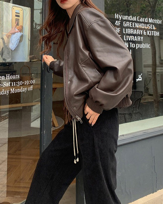 Cute Everyday Outfits, Outfit Inspo Casual Grunge Sleaze Leather Bomber Jacket Cute Everyday Outfits, Outfit Inspo Casual Grunge Sleaze Leather Bomber Jacket