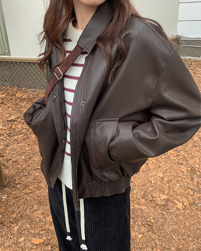 Cute Everyday Outfits, Outfit Inspo Casual Grunge Sleaze Leather Bomber Jacket Cute Everyday Outfits, Outfit Inspo Casual Grunge Sleaze Leather Bomber Jacket