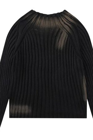 Cute Everyday Outfits, Outfit Inspo Casual Grunge Washed Knit Sweater
