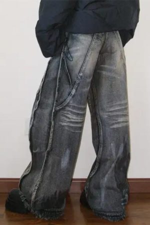 Cute Everyday Outfits, Outfit Inspo Casual Grunge Wide-Leg Cargo Jeans