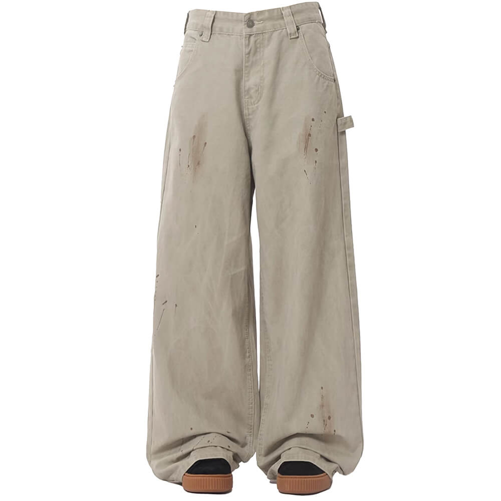 Cute Everyday Outfits, Outfit Inspo Casual Handprint Wide-Leg Jeans Cute Everyday Outfits, Outfit Inspo Casual Handprint Wide-Leg Jeans