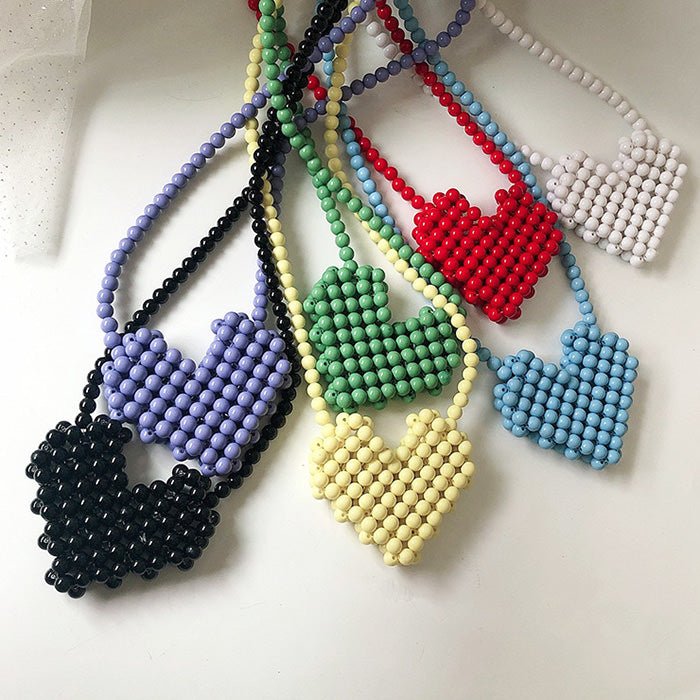 Cute Everyday Outfits, Outfit Inspo Casual Heart Beaded Handbag Cute Everyday Outfits, Outfit Inspo Casual Heart Beaded Handbag