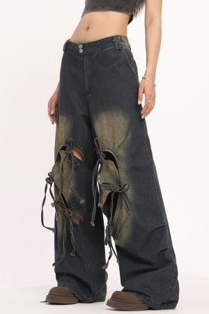 Cute Everyday Outfits, Outfit Inspo Casual Heart Bow Wide Leg Skater Jeans