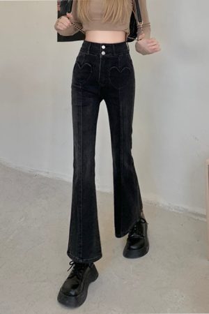 Cute Everyday Outfits, Outfit Inspo Casual Heart Crush Flare Cropped Jeans