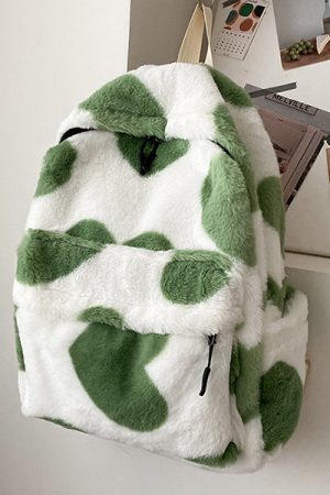 Cute Everyday Outfits, Outfit Inspo Casual Heart Crush Fuzzy Backpack