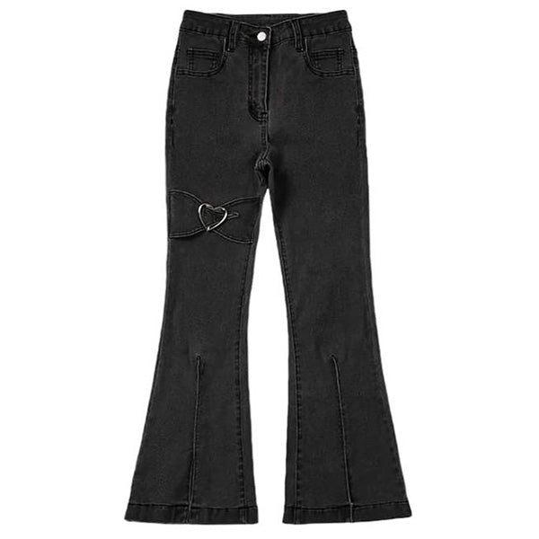 Cute Everyday Outfits, Outfit Inspo Casual Heart Flare Jeans